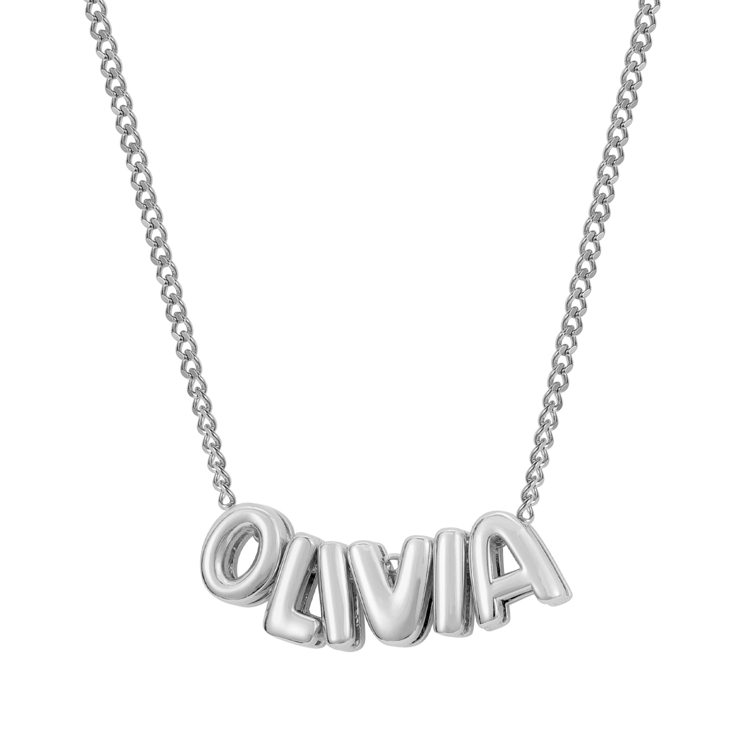 Personalized Puff Necklace