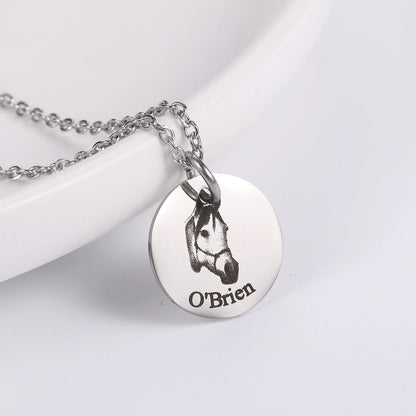 Custom Pet Photo Necklace