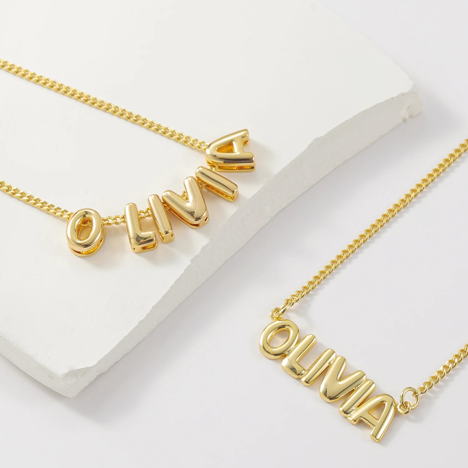 Personalized Puff Necklace